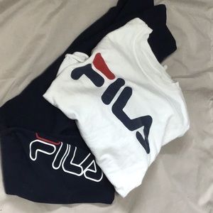 Fila long sleeve crop top